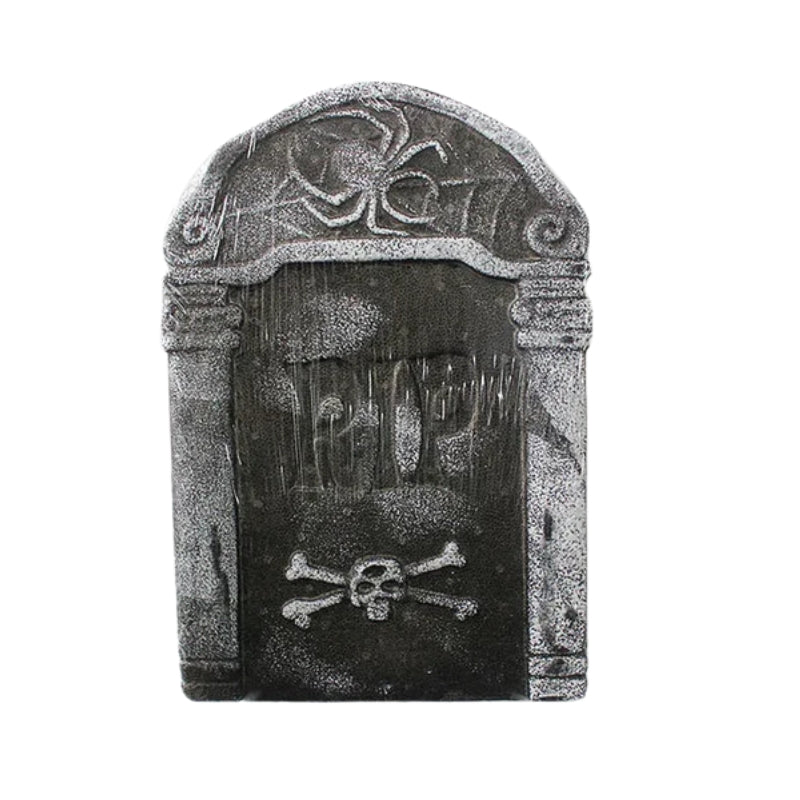 GraveGlow – Foam Gravestone Decoration with a Weathered Stone Look for Halloween