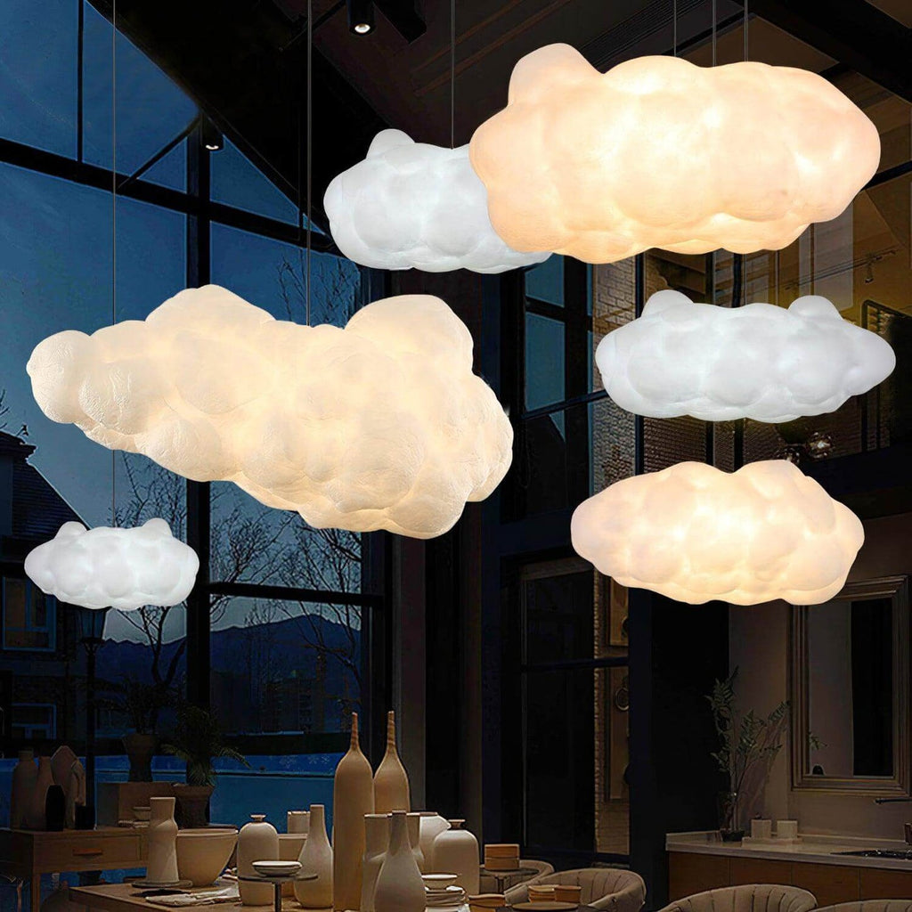 CloudGlow – Cloud-Shaped Pendant Lamp with Soft Diffused Light