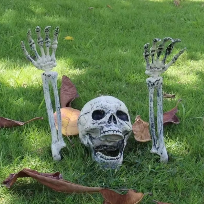 SkelEase – Skeleton with Skull Decoration for Halloween Displays