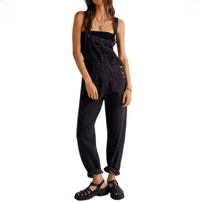 Diana – Adjustable Strap Jumpsuit with Secure Pockets