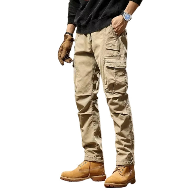 Bruce – Relaxed Fit Cargo Pants with Adjustable Waistband and Multi-Pocket Design