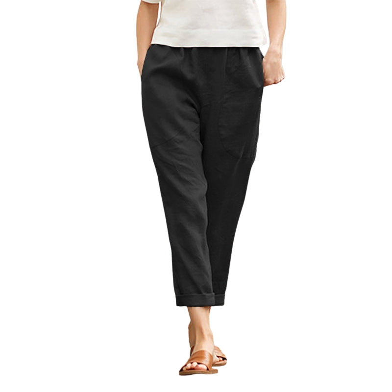 Isabella – Relaxed Straight-Leg Women’s Pants with Functional Side Pockets