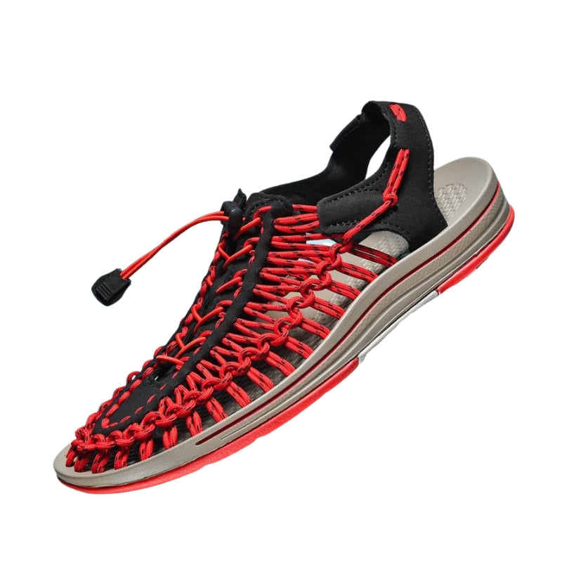 Adrian – Shoes with Woven Upper and Adjustable Ankle Strap