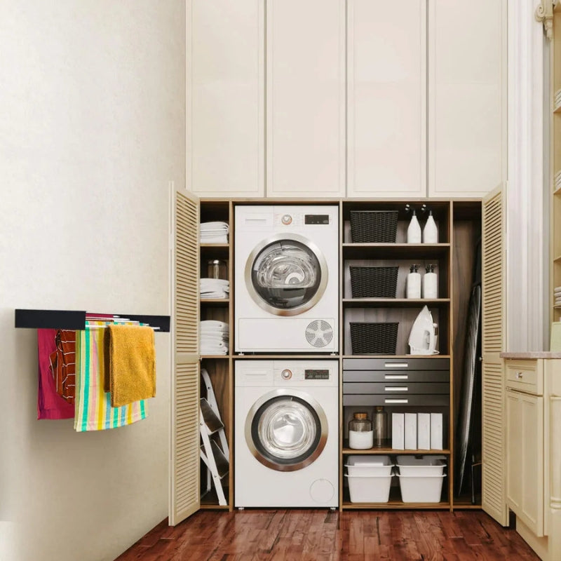 DryNest – Wall-Mounted Collapsible Drying Rack with Multiple Rods