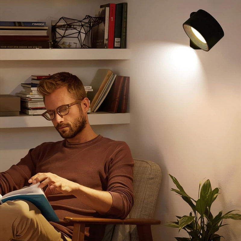 FreedomGlow – Rechargeable Touch Wall Lamp with 360° Rotation and Portable Use
