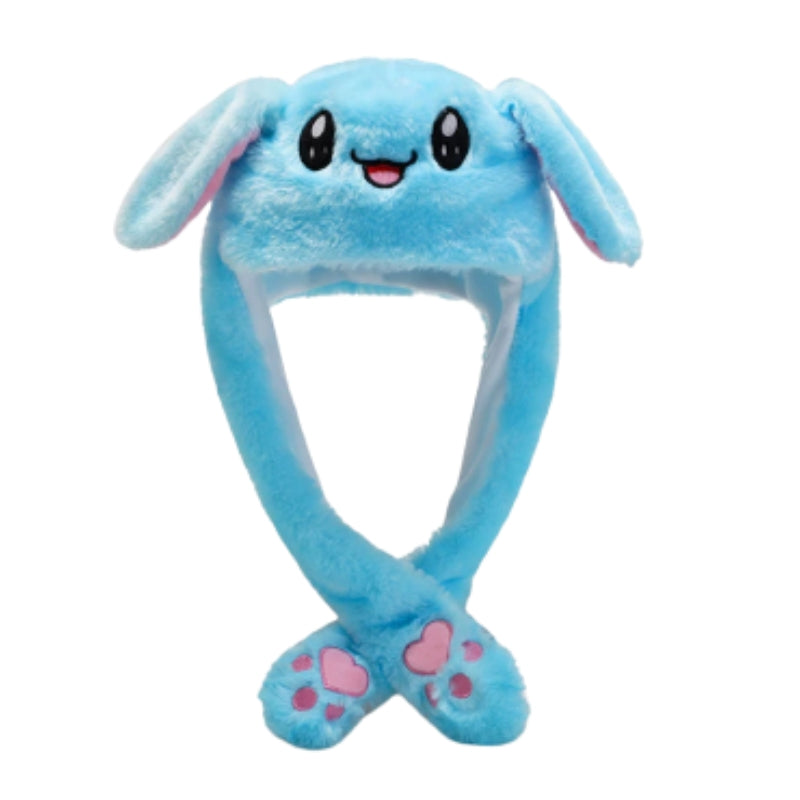 EarEase – Plush Bunny Hat with Movable Ears and LED Lighting