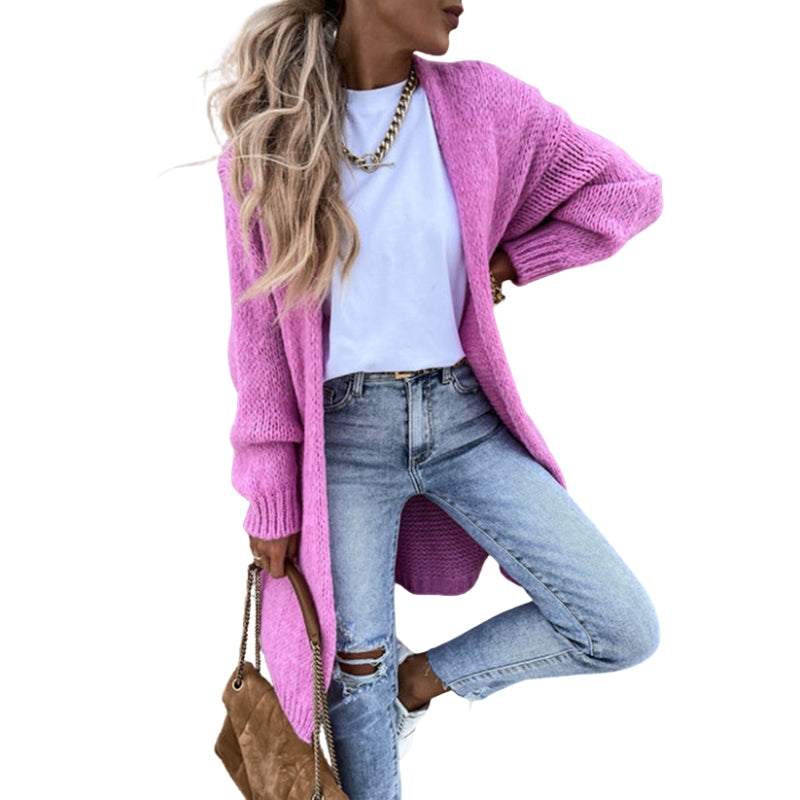 Hanna – Loose Fit Knitted Cardigan with Long Sleeves
