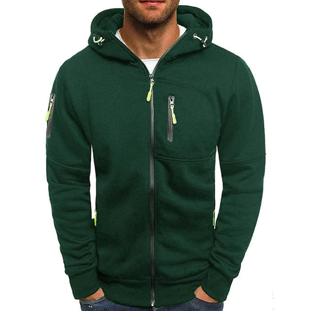 Max – Full-Zip Hoodie with Adjustable Hood and Zipper Pockets