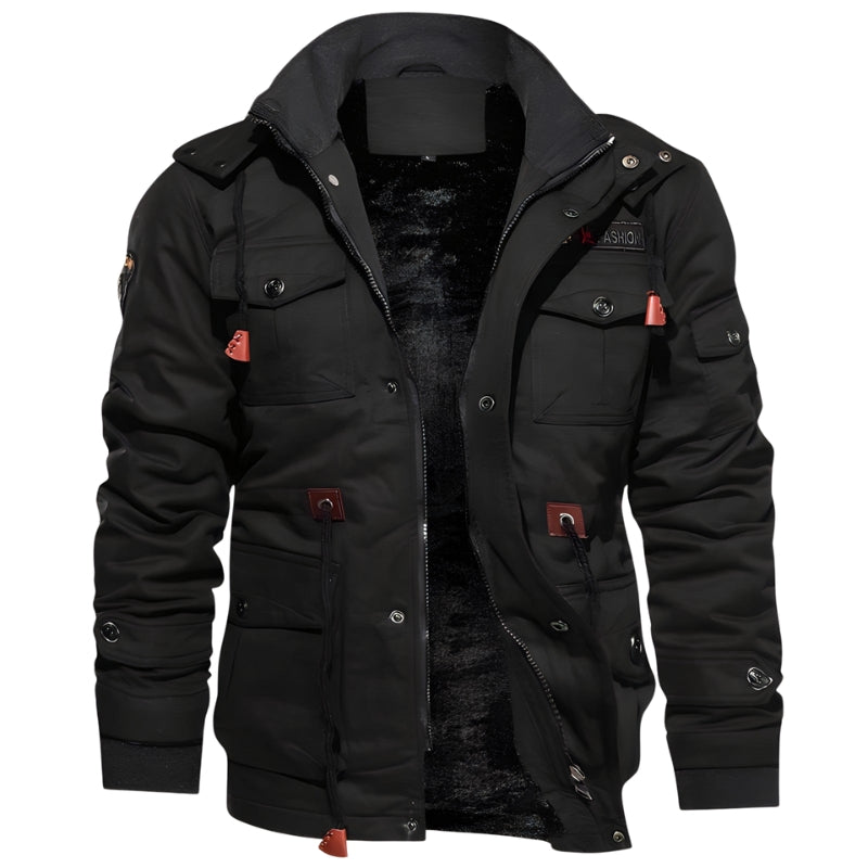 Adrian – Long Sleeve Jacket with Adjustable Waist and Pockets