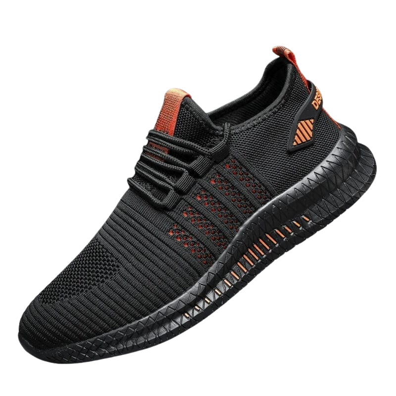 Fabian – Breathable Round Toe Sneakers with Durable Grip