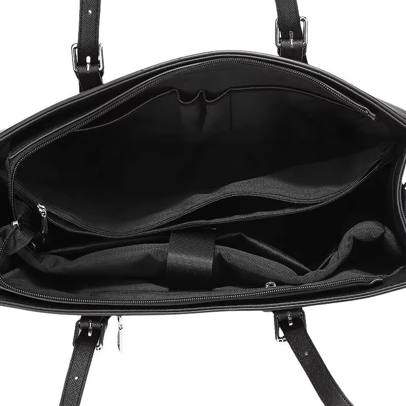 Isolde - Polyester Handbag with Adjustable Shoulder Strap and Multiple Compartments