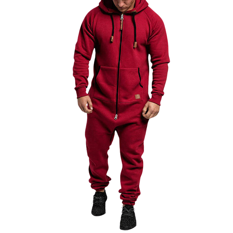 Ethan – Hooded Jumpsuit with Zipper and Pockets for Ultimate Comfort