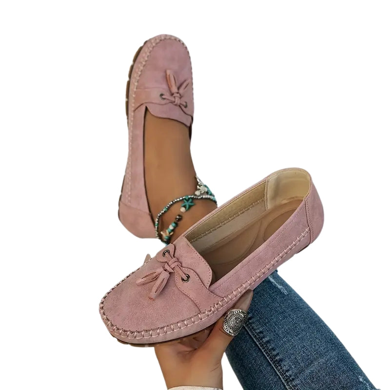 Carla – Flats sole shoes with Round Toe
