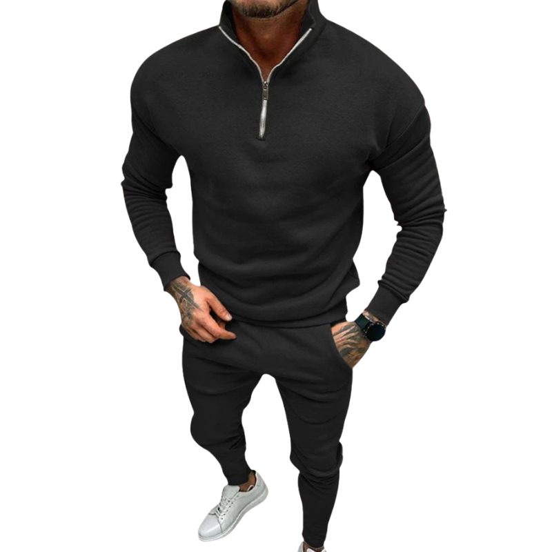 Ralph - Casual Set With Half Zip And Elasticated Cuffs