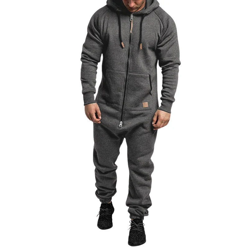 Kairo – Hooded Jumpsuit with Zipper Front and Relaxed Fit