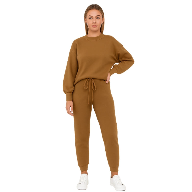 Emery – Two Piece Set with Long Sleeve Top and Jogger Pants