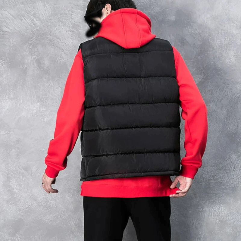 Marvero – Puffer Waistcoat With Stand-Up Collar and Front Zip