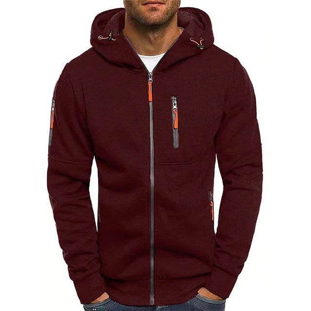Max – Full-Zip Hoodie with Adjustable Hood and Zipper Pockets