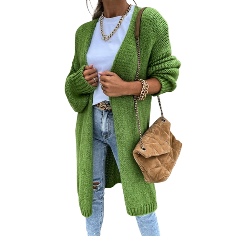 Hanna – Loose Fit Knitted Cardigan with Long Sleeves