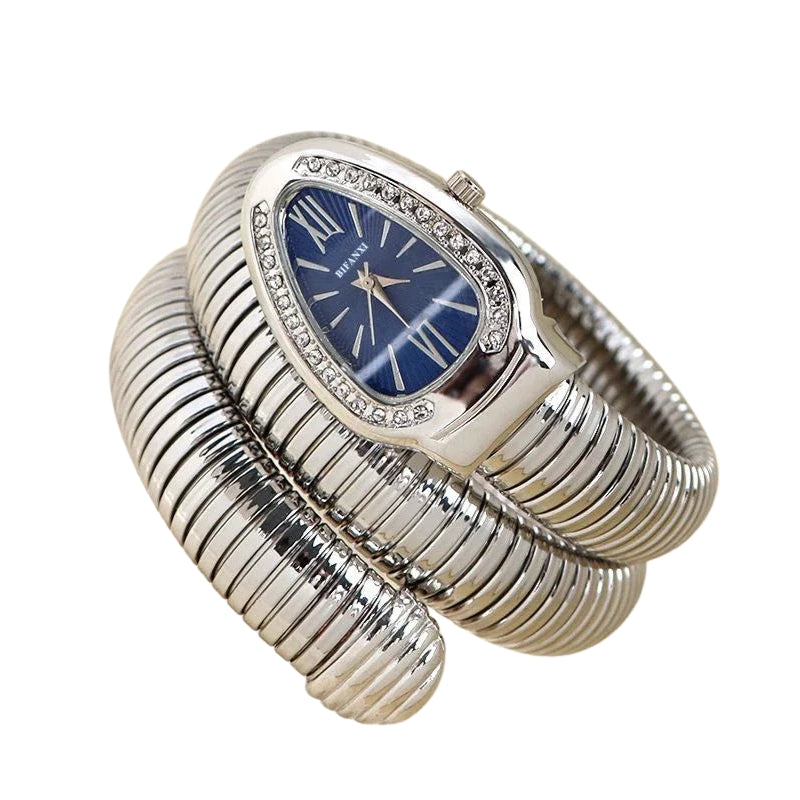 Selena – Quartz Bracelet Watch with Snake-Style Strap