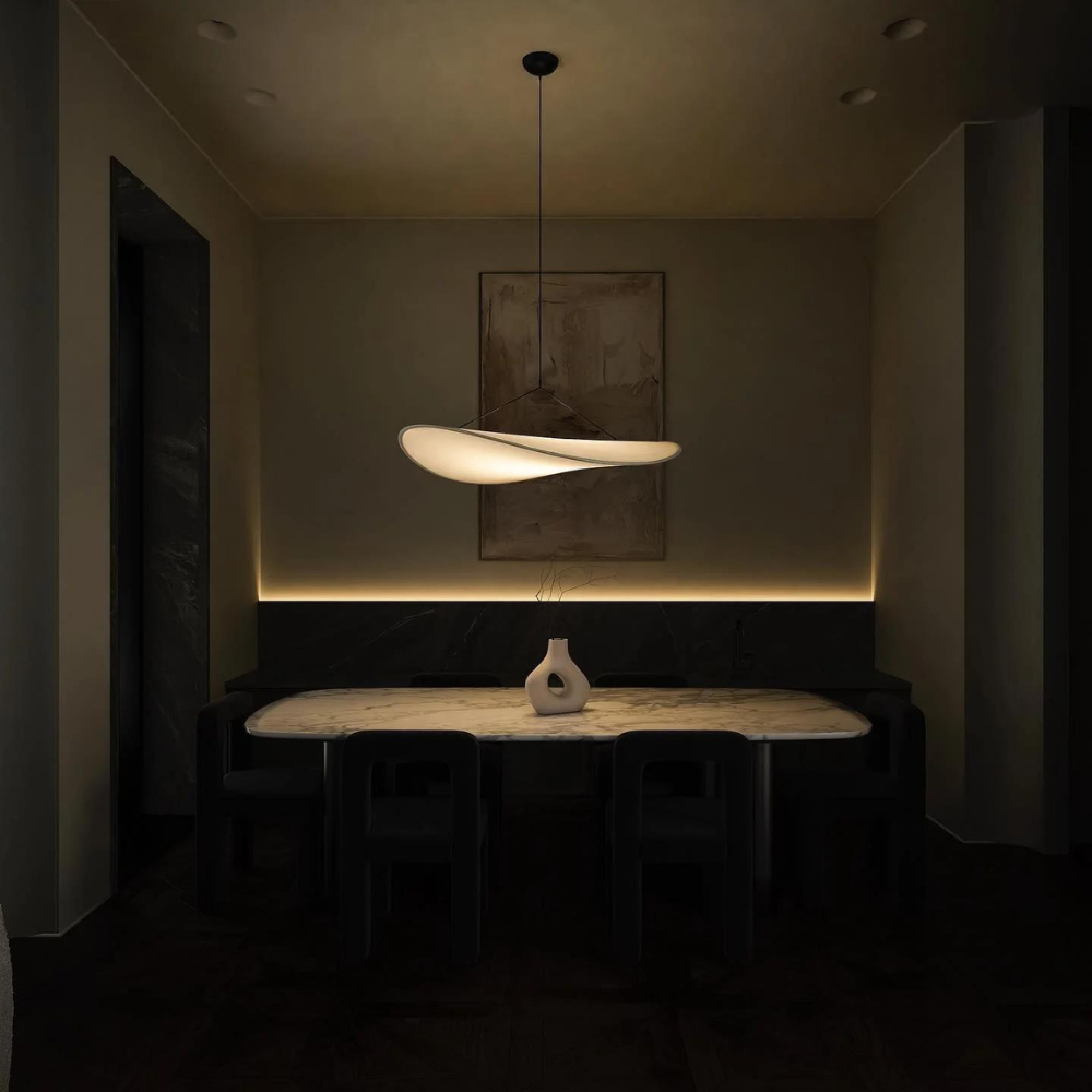 LumiNest – Handmade Japanese Boho Ceiling Lamp in Soft Ivory