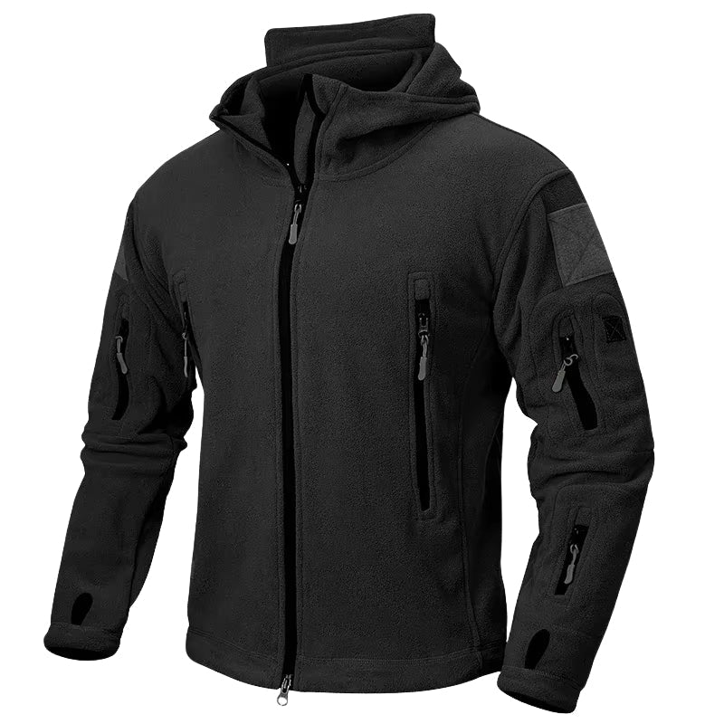 Caspar – Long Sleeve Zip-Up Jacket with Hood and Pockets