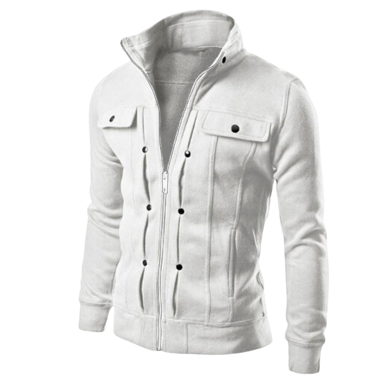 Alaric – Long Sleeve Jacket with Zip Collar