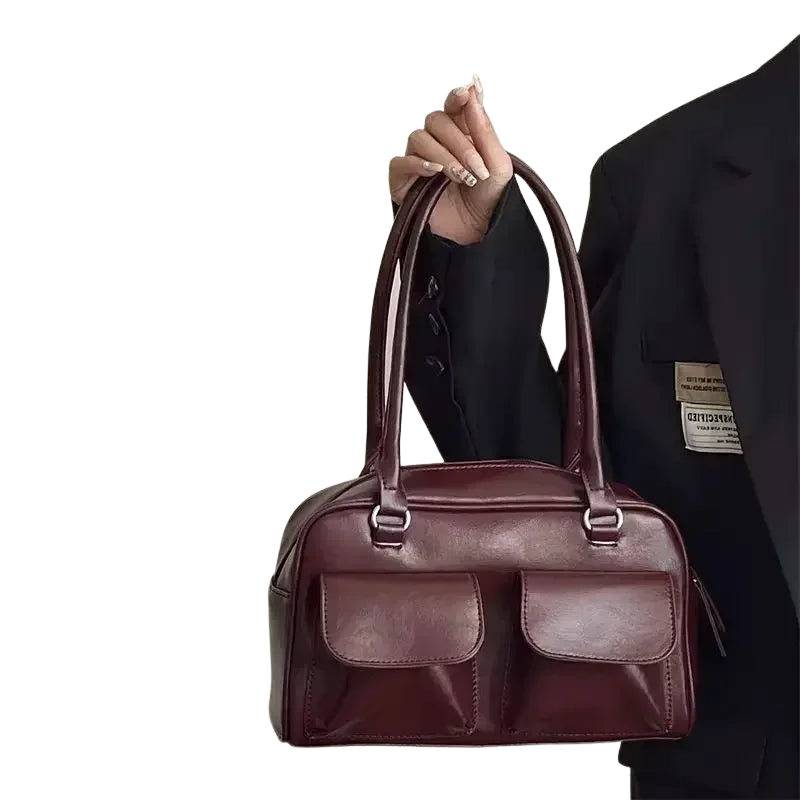 Maeve – Multi-pocket handbag with zip closure and single shoulder strap