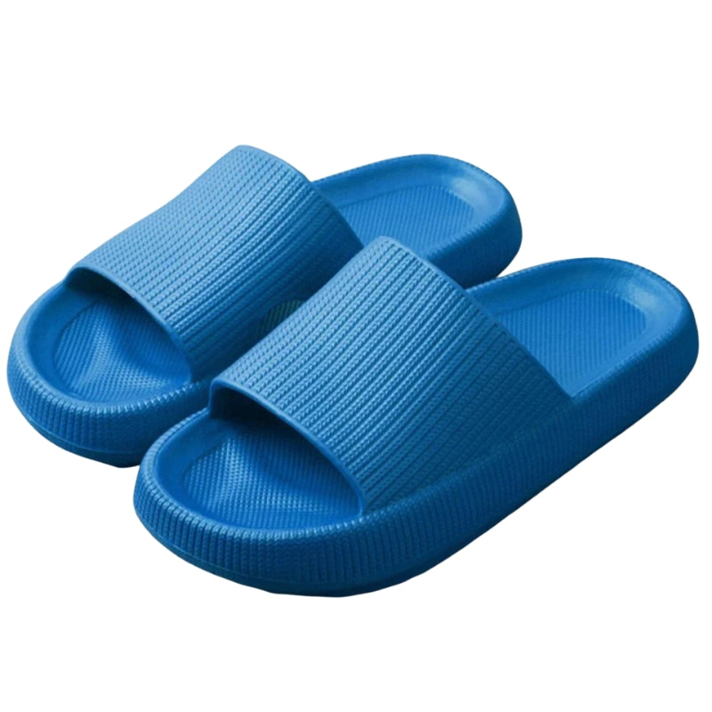 Lina – Open Slippers with Thick Flat Sole and Lightweight Design