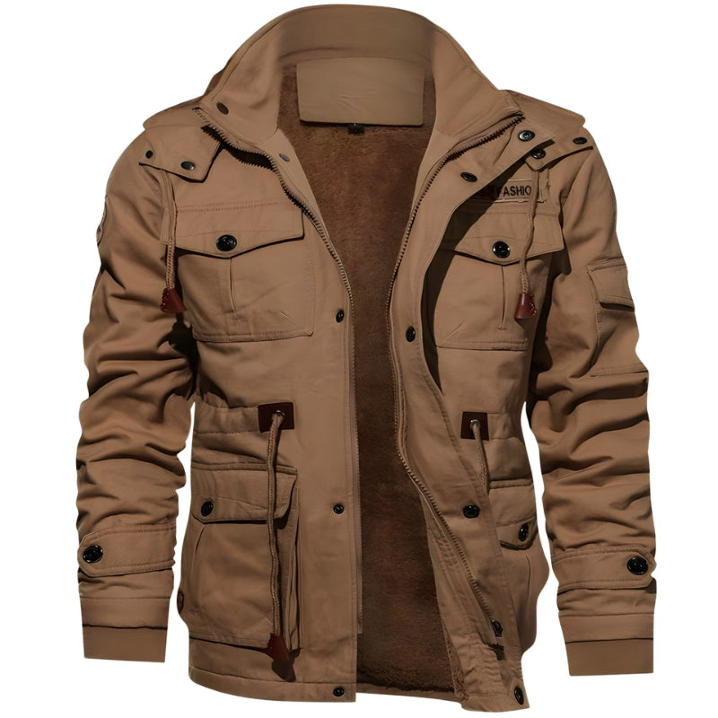 Adrian – Long Sleeve Jacket with Adjustable Waist and Pockets