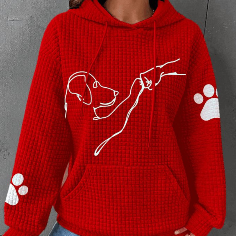 Canira – Hoodie With Dog Print Design