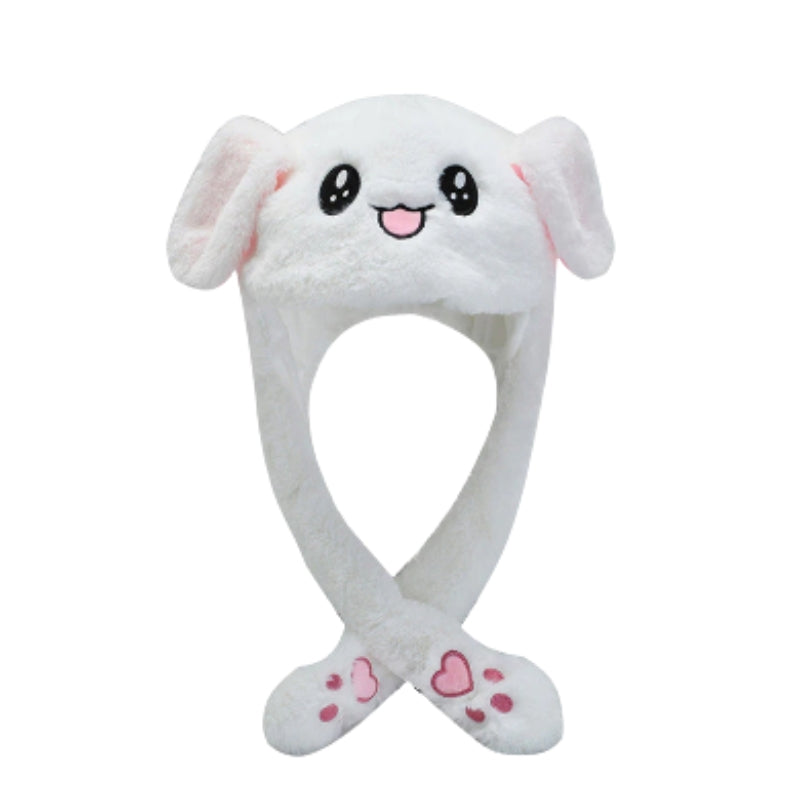 EarEase – Plush Bunny Hat with Movable Ears and LED Lighting