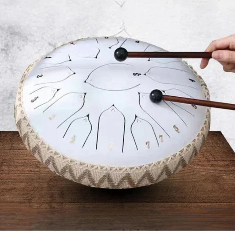 ToneEase – Steel Hand Pan Drum with Multi-Tone Layout and Accessories