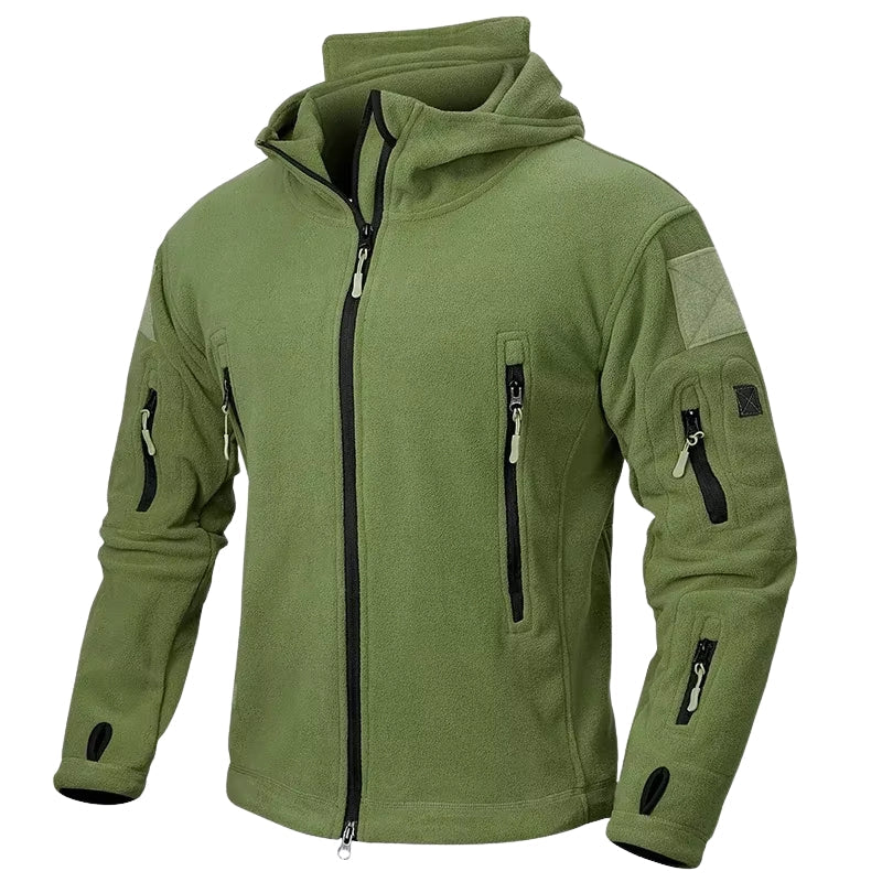 Caspar – Long Sleeve Zip-Up Jacket with Hood and Pockets