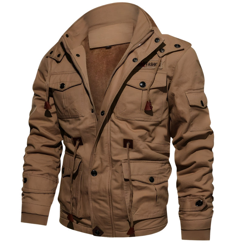 Adrian – Long Sleeve Jacket with Adjustable Waist and Pockets