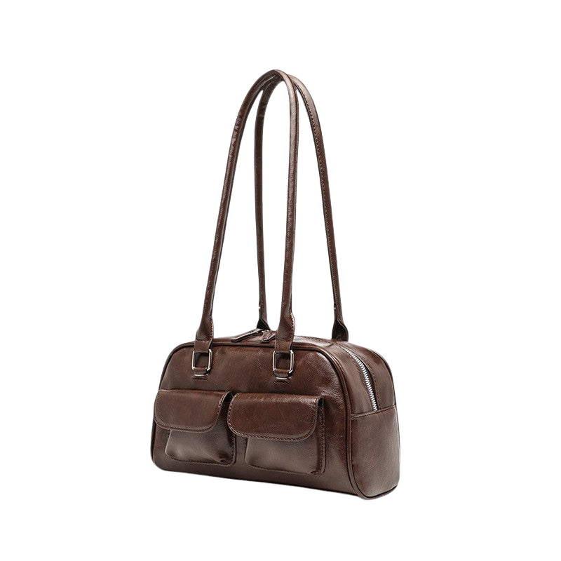 Maeve – Multi-pocket handbag with zip closure and single shoulder strap