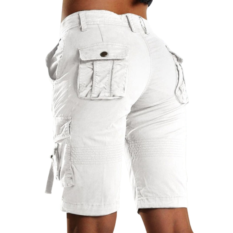 Elena – Flex Cargo Shorts with Adjustable Waist and Storage Pockets