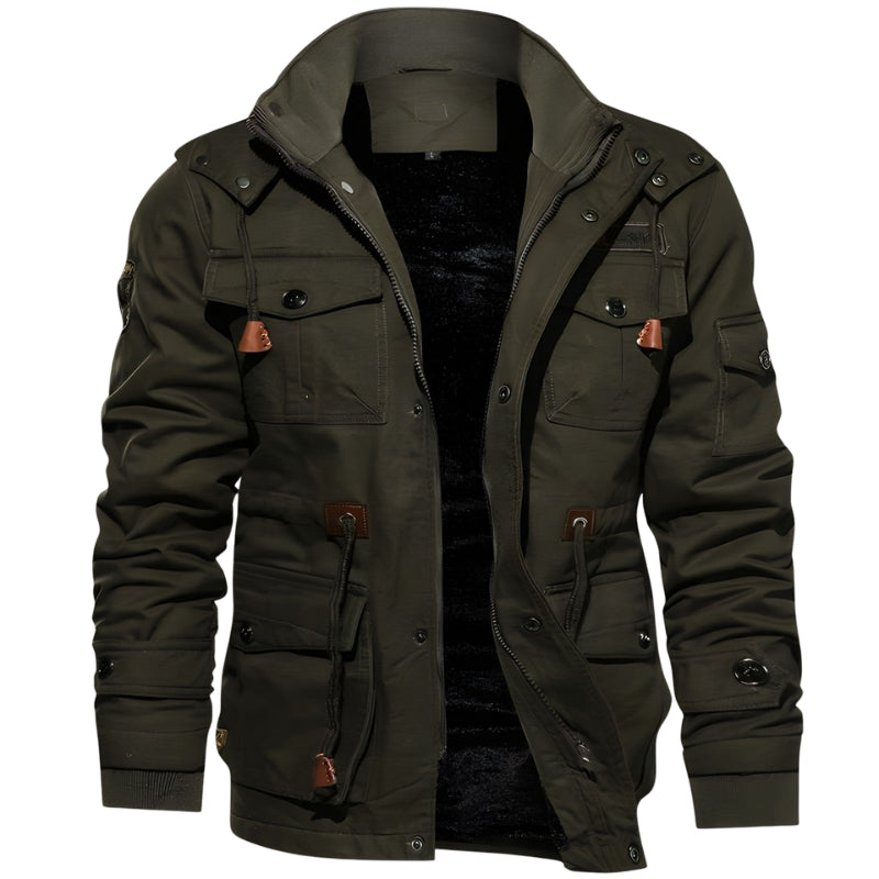 Adrian – Long Sleeve Jacket with Adjustable Waist and Pockets