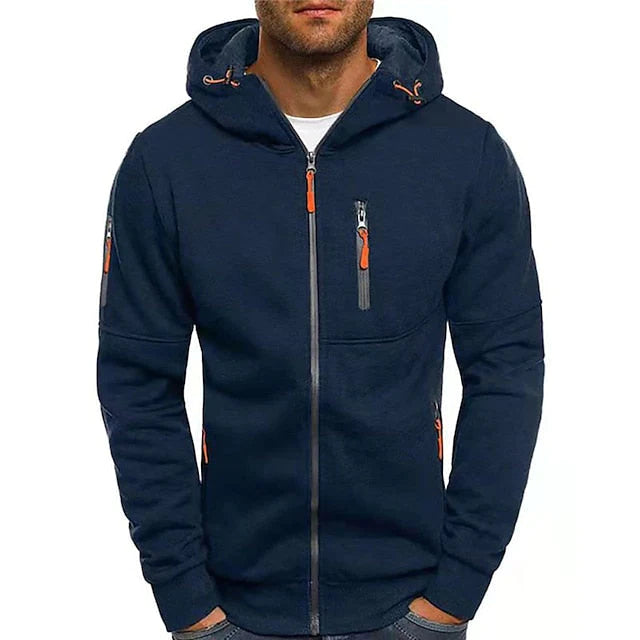 Max – Full-Zip Hoodie with Adjustable Hood and Zipper Pockets