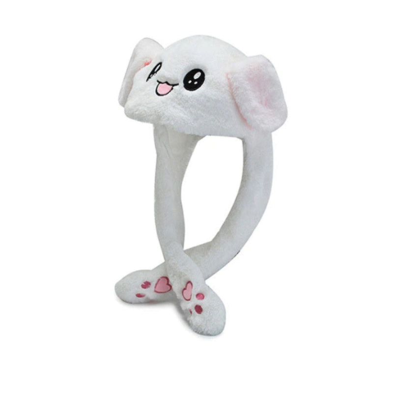 EarEase – Plush Bunny Hat with Movable Ears and LED Lighting