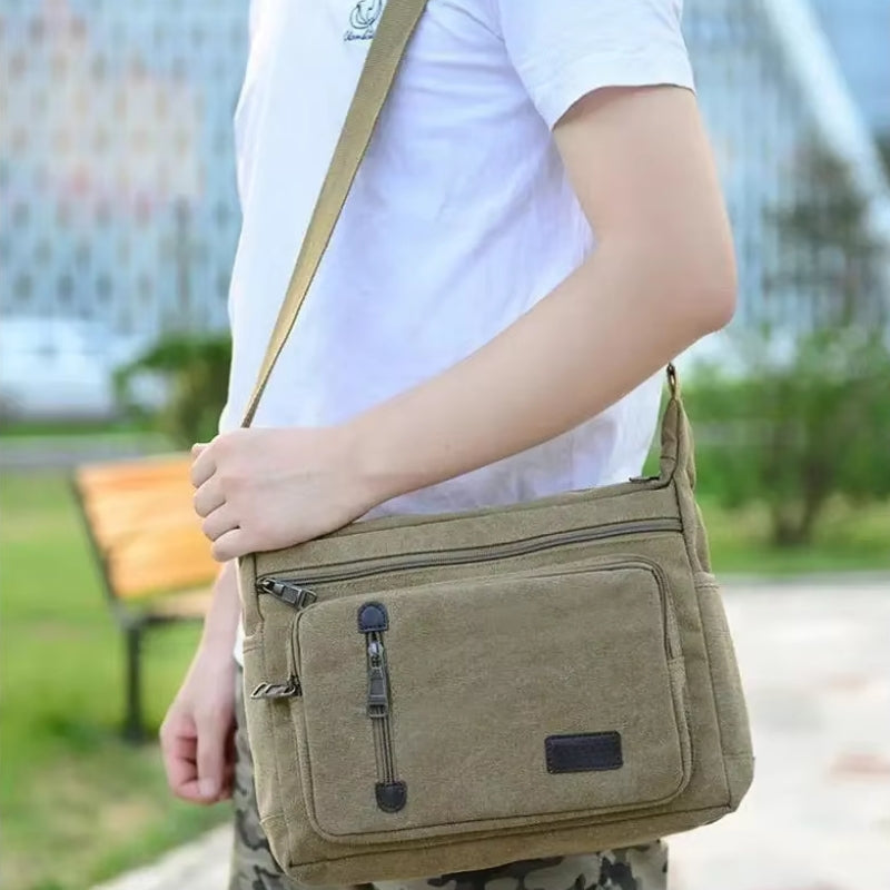 UrbanVoy – Water-Repellent Shoulder Bag With Adjustable Strap and Multiple Pockets