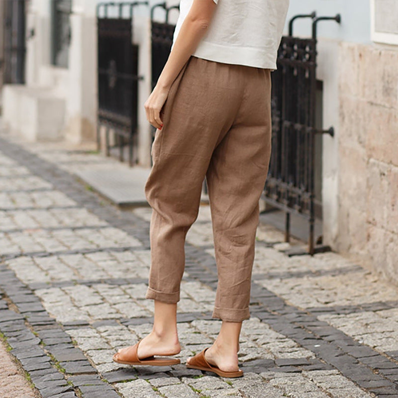 Isabella – Relaxed Straight-Leg Women’s Pants with Functional Side Pockets