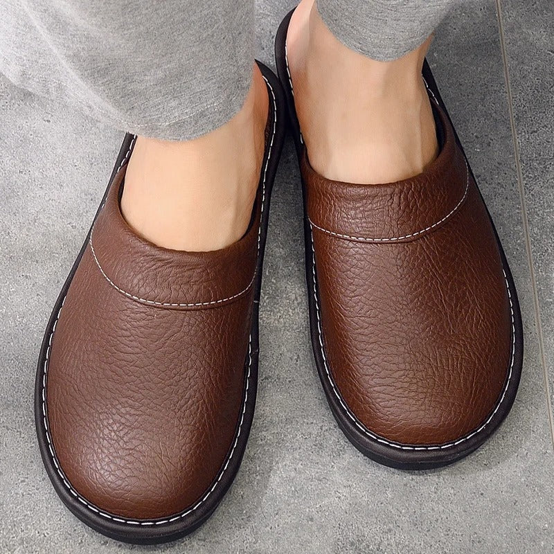 Helene – Flat Sole Slippers with Open Back