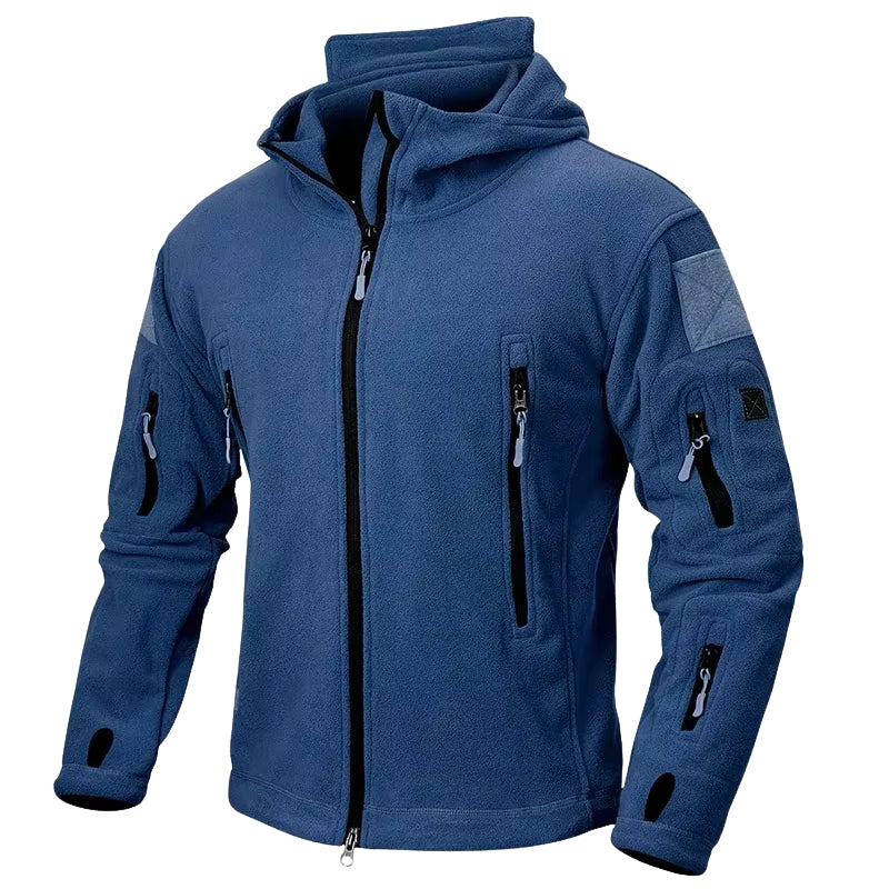 Caspar – Long Sleeve Zip-Up Jacket with Hood and Pockets