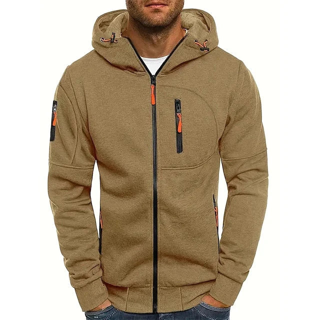 Max – Full-Zip Hoodie with Adjustable Hood and Zipper Pockets