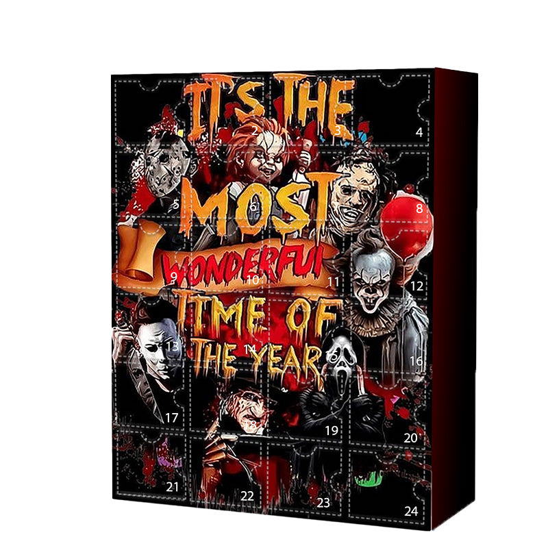 NightmareChest - 24-Day Horror Movie Countdown Calendar with Collectible Figures