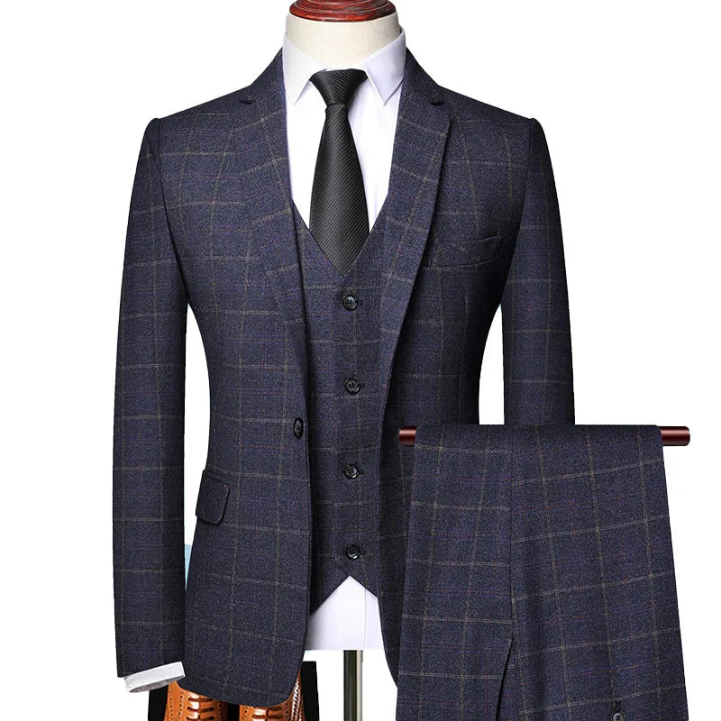 Nicolas - Three-Piece Suit With Blazer, Trousers And Waistcoat