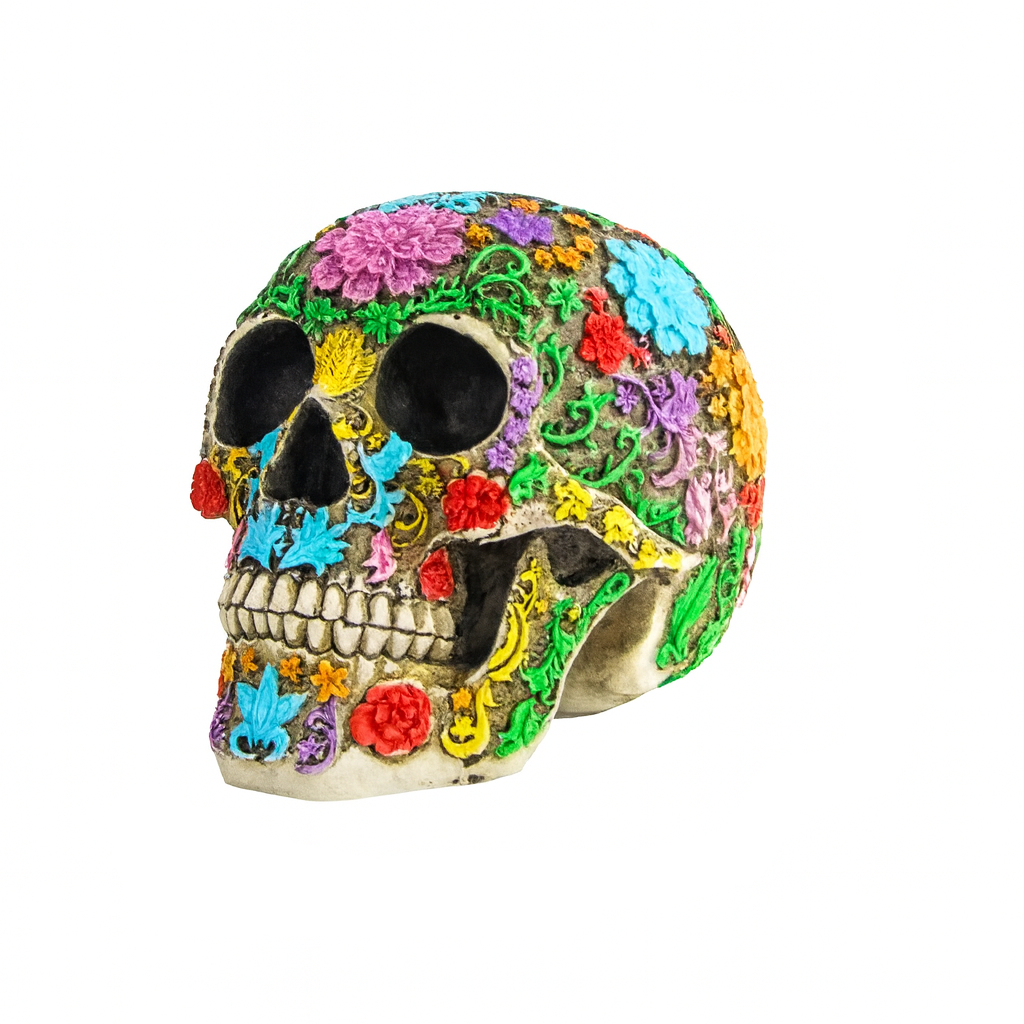SkullEase – Resin Halloween Skull Decorations with Bone White Finish