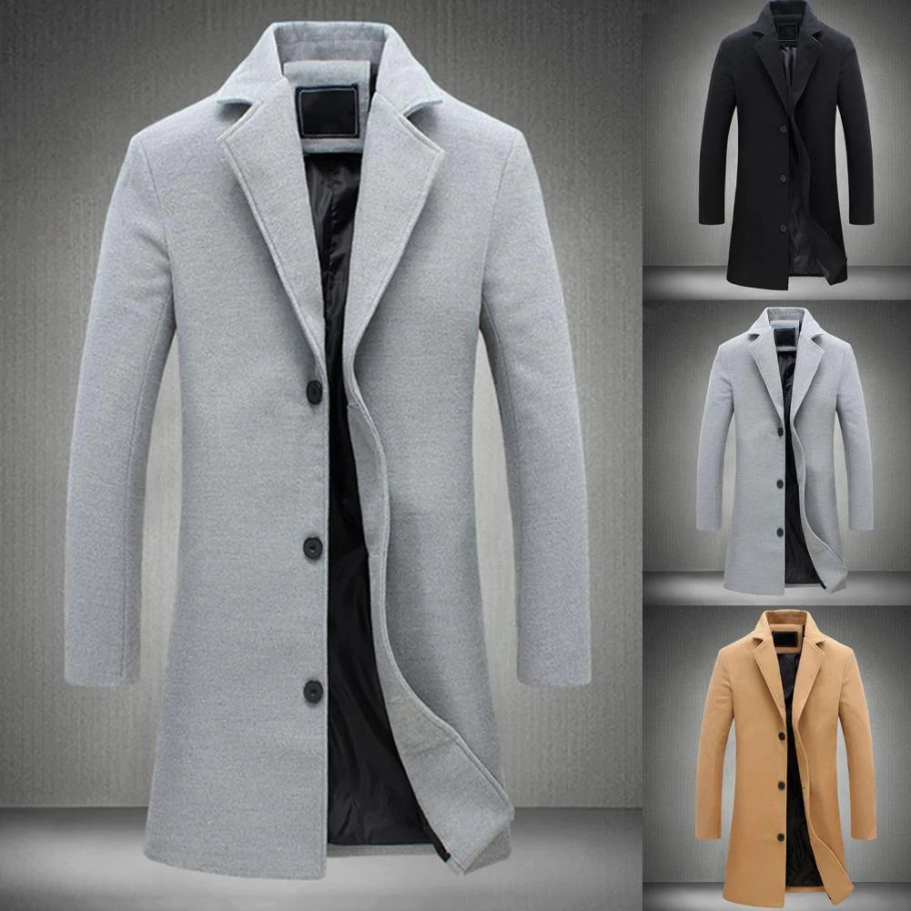 Josiah - Long Winter Jacket With Adjustable Cuffs