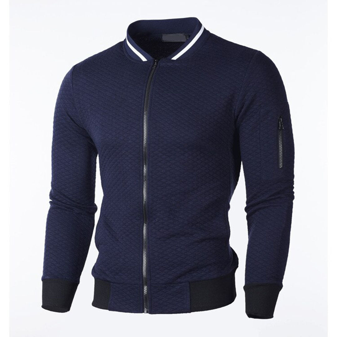 Yorren – Polyester Jacket with Stand-Up Collar and Front Zip